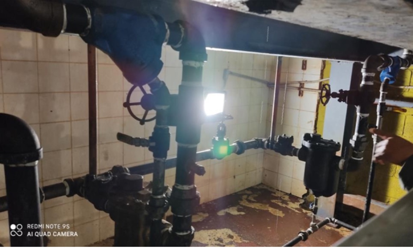 Instalación de tubería de termofluidos